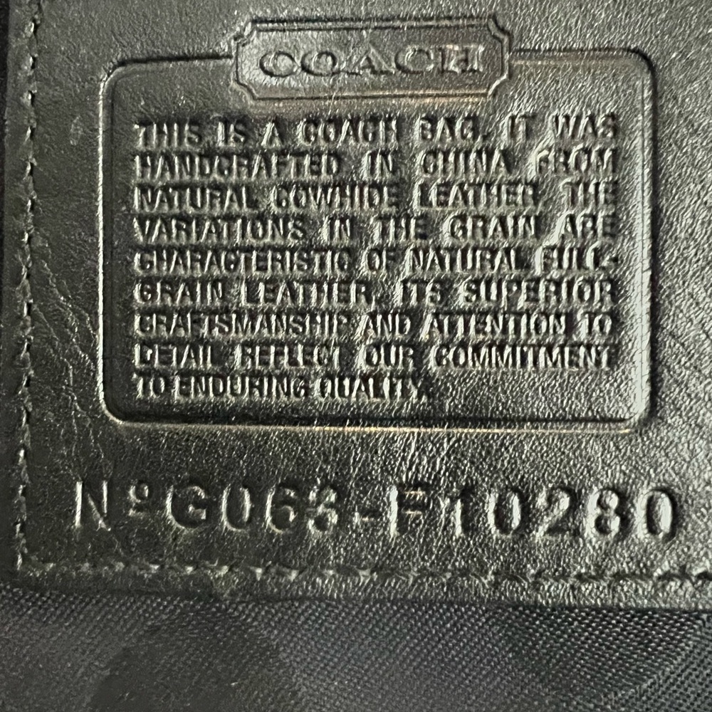 Vintage Coach Hamilton Black Leather Hobo Bag - Picture 4 of 13